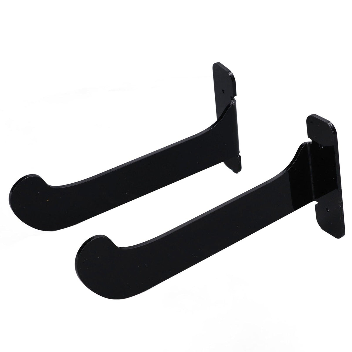 1Pair Yoga Mat Wall Mount Holder Acrylic Yoga Mat Wall Hanger Storage Rack Household Exercise Yoga Mat BracketBlack