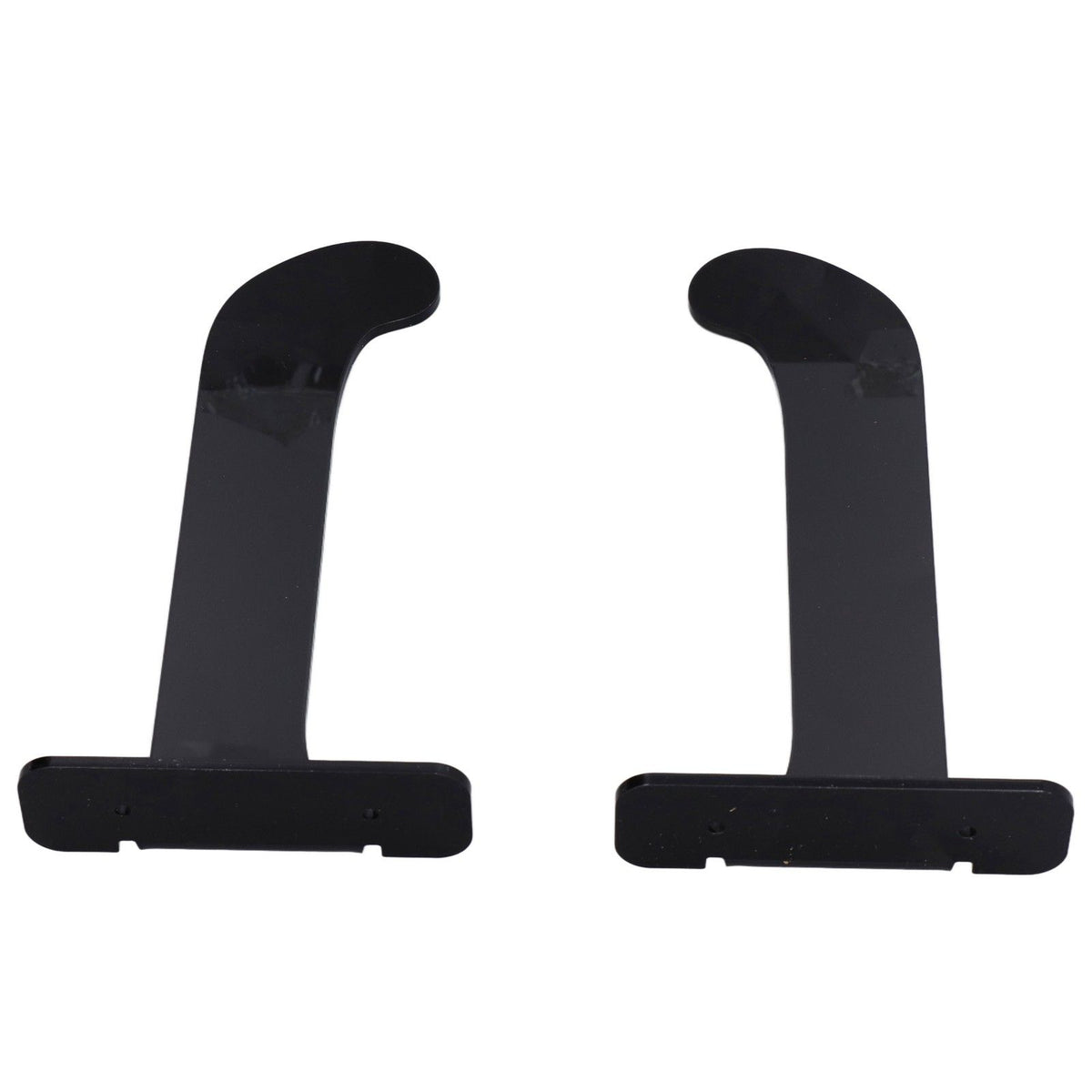 1Pair Yoga Mat Wall Mount Holder Acrylic Yoga Mat Wall Hanger Storage Rack Household Exercise Yoga Mat BracketBlack