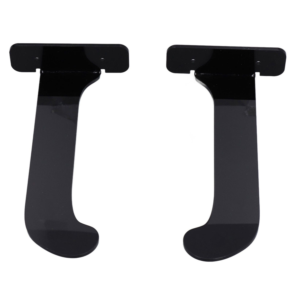 1Pair Yoga Mat Wall Mount Holder Acrylic Yoga Mat Wall Hanger Storage Rack Household Exercise Yoga Mat BracketBlack