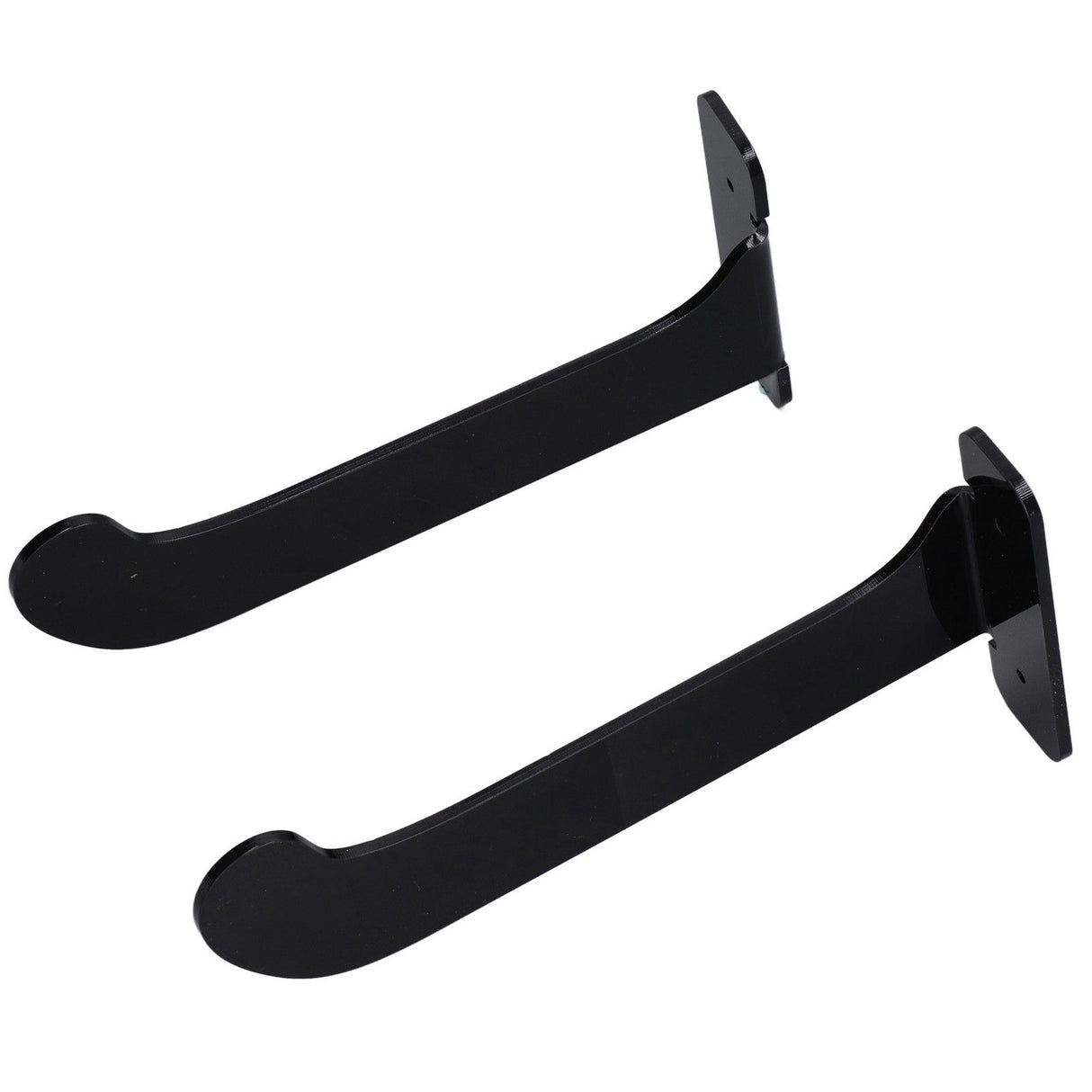 1Pair Yoga Mat Wall Mount Holder Acrylic Yoga Mat Wall Hanger Storage Rack Household Exercise Yoga Mat BracketBlack