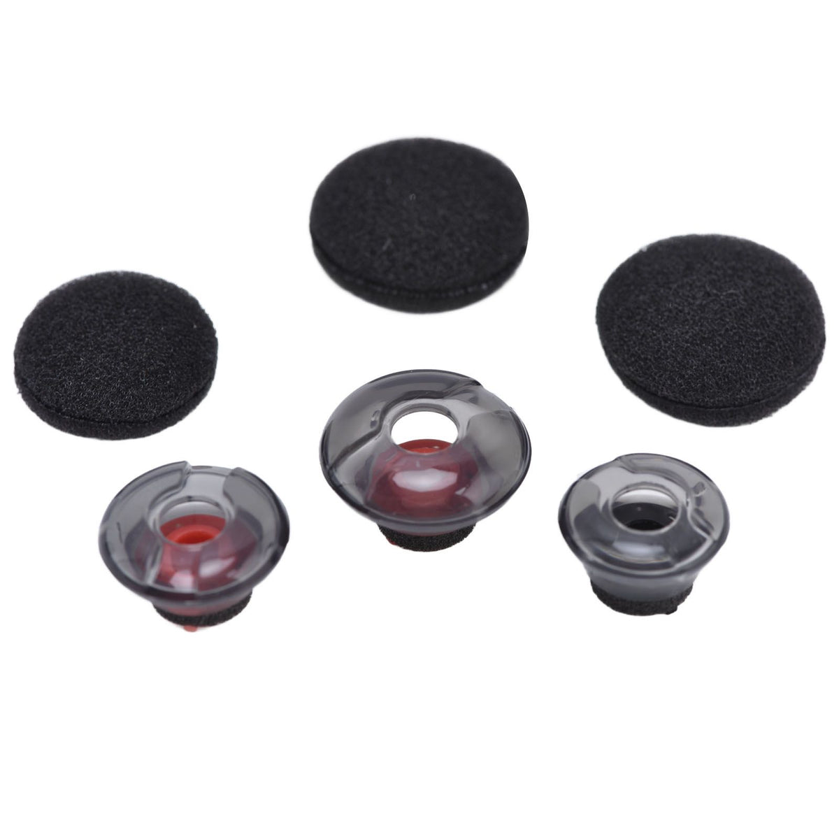 Ear Bud Tip Headset Silicone Earbud Replacement Black Earphone Accessory for Plantronics V5200