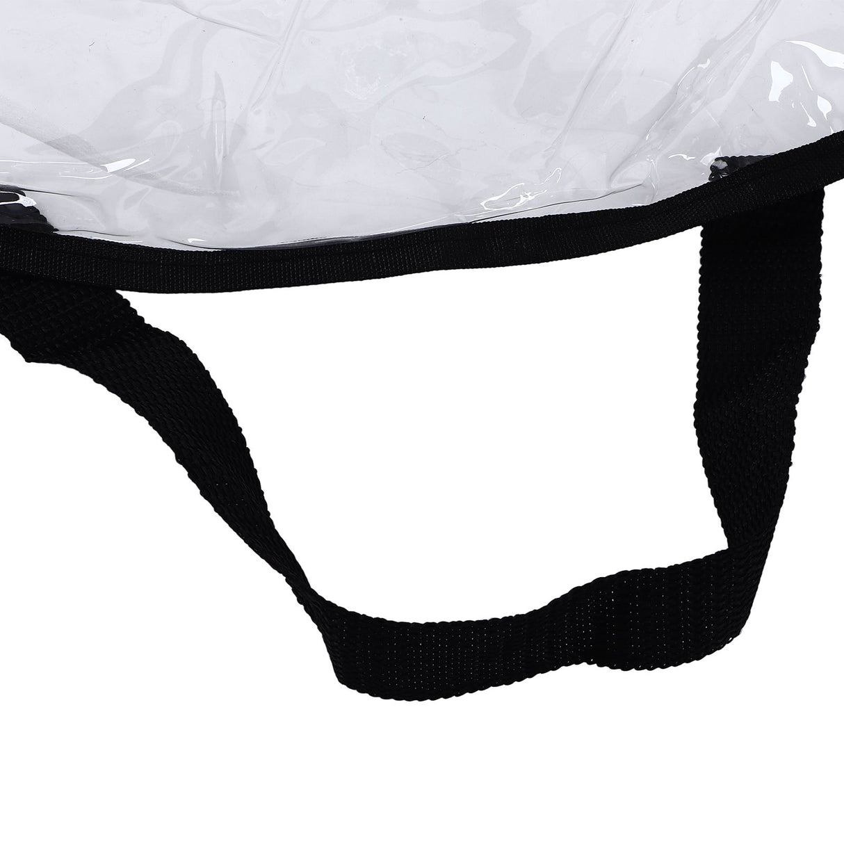 Wreath Storage Container Transparent Round Storage Bag Black Edge PVC Heavy Duty Storage Bag2PCS