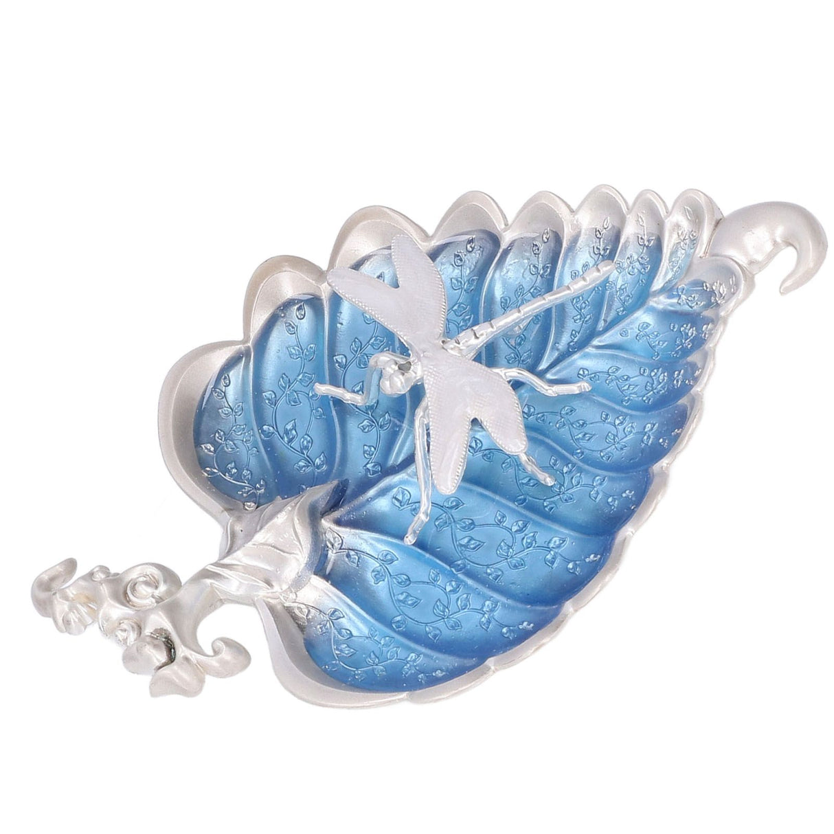 Incense Stick Holder Bodhi Leaf Incense Decorated Plate for Living Room Home Decoration GiftBodhi Leaf Silver 037
