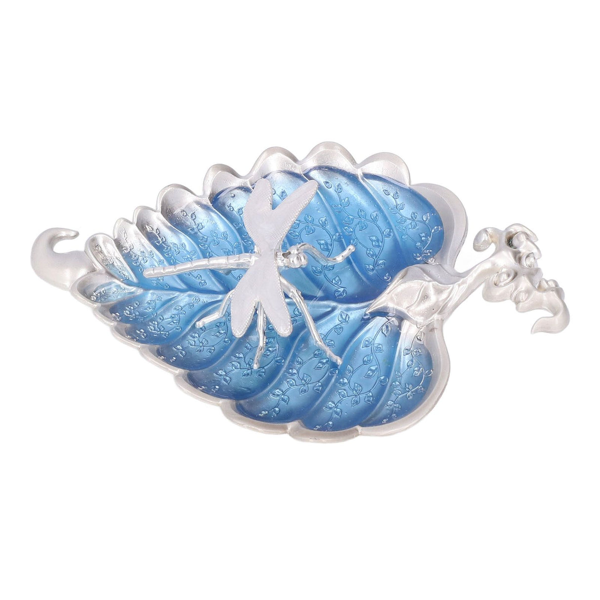 Incense Stick Holder Bodhi Leaf Incense Decorated Plate for Living Room Home Decoration GiftBodhi Leaf Silver 037