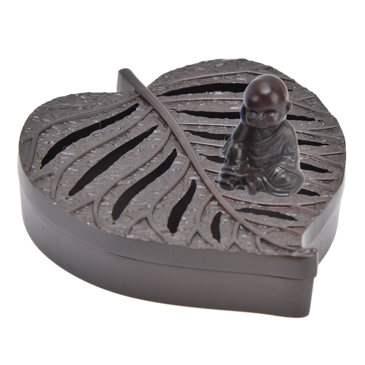 Incense Holder Burners Leaf Shape Mini Exquisite Durable Easy Clean Relieve Mood Home Decoration