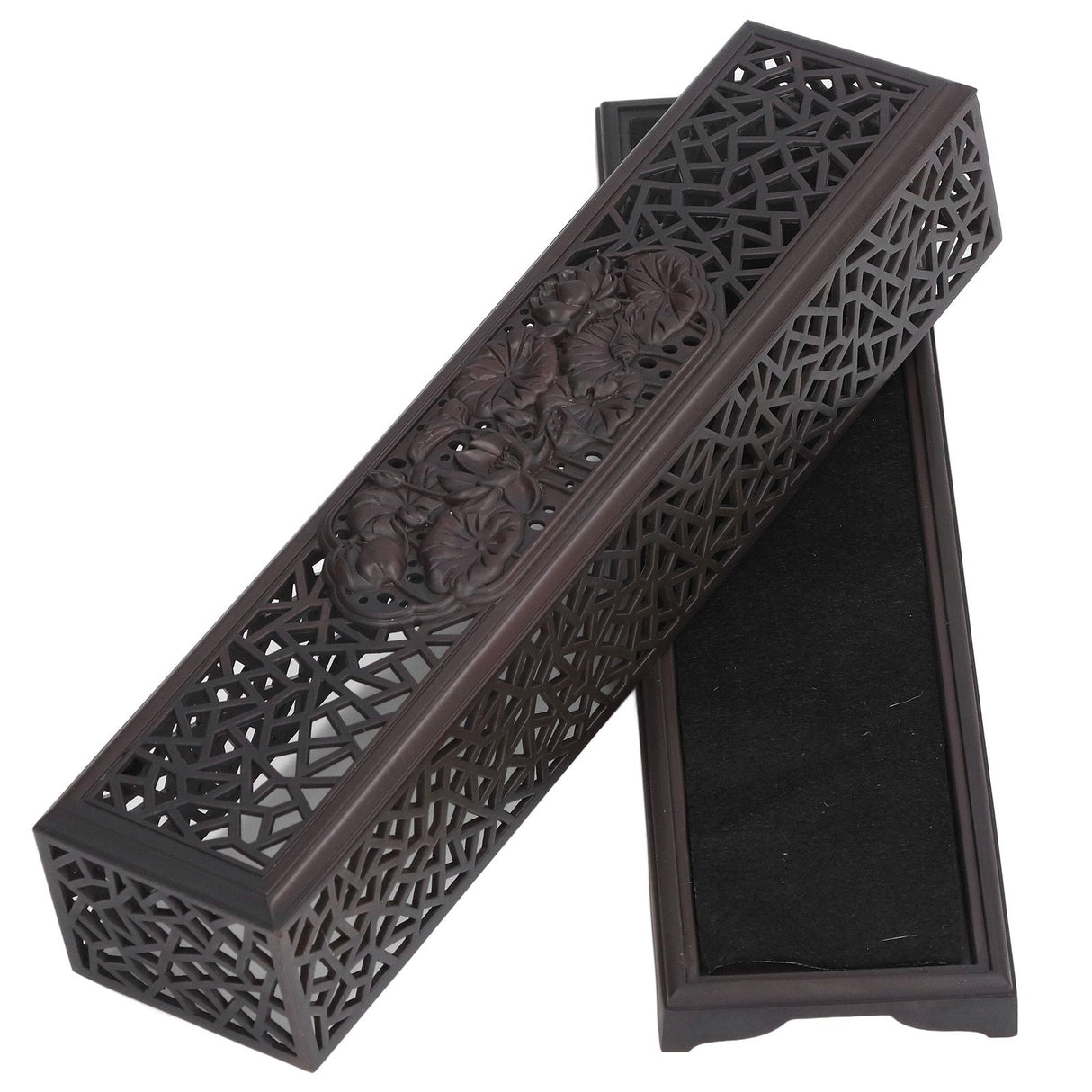 Incense Holder Burners Chinese Classical Lotuses Patten Exquisite Workmanship Use Safety Many Uses Home Decoration
