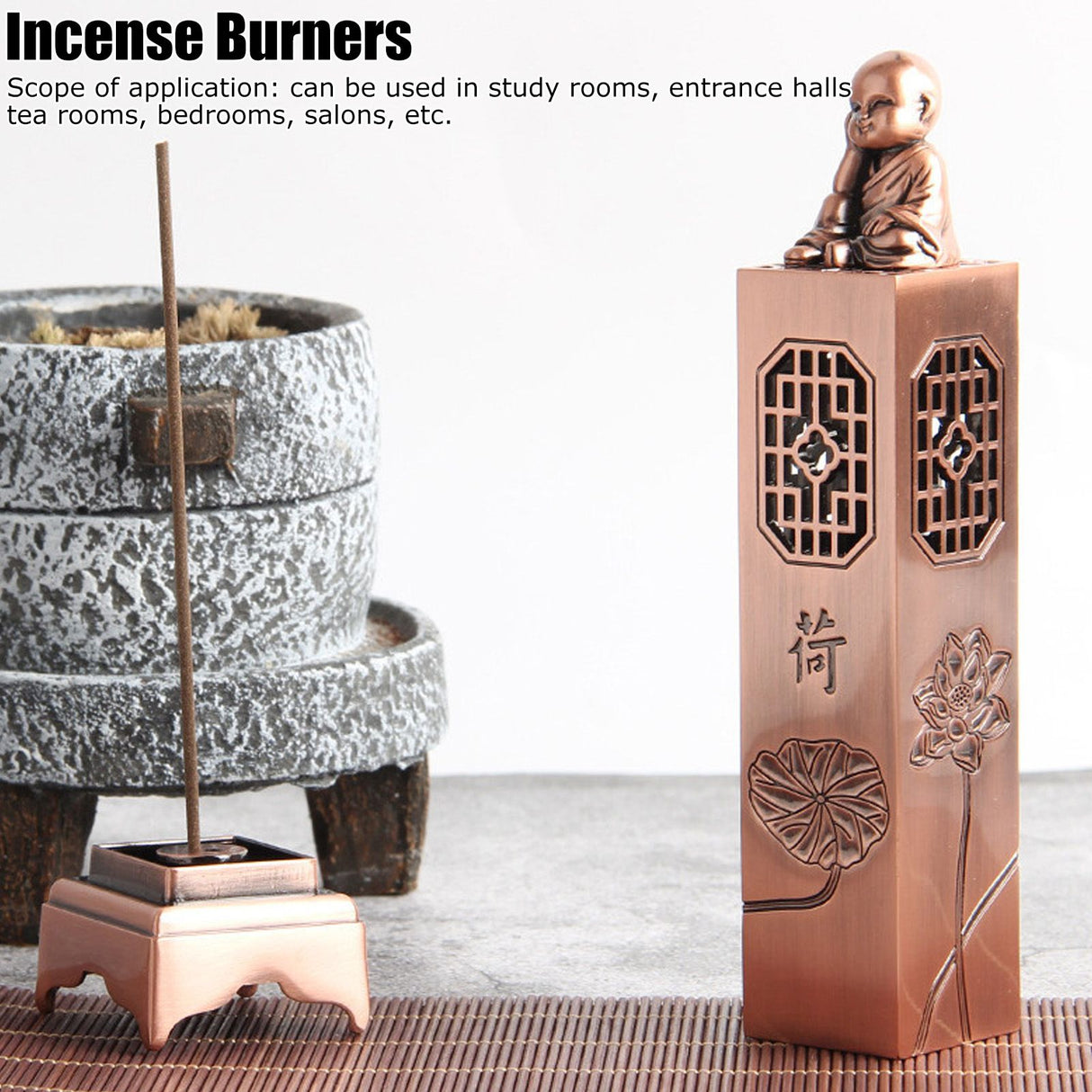 Incense Holder Elegant Appearance Hollow Design Exquisite Workmanship Smoother Texture Incense Burners for Tea Rooms