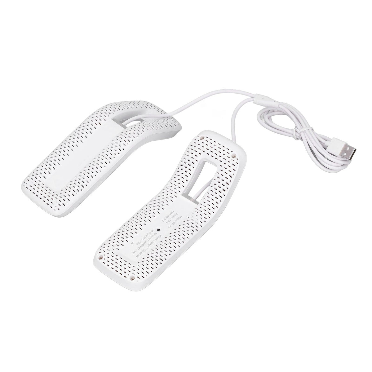 Shoe Deodorizer Dryer Portable USB Electric Shoes Dryer for Gloves Socks Jewelry Box White
