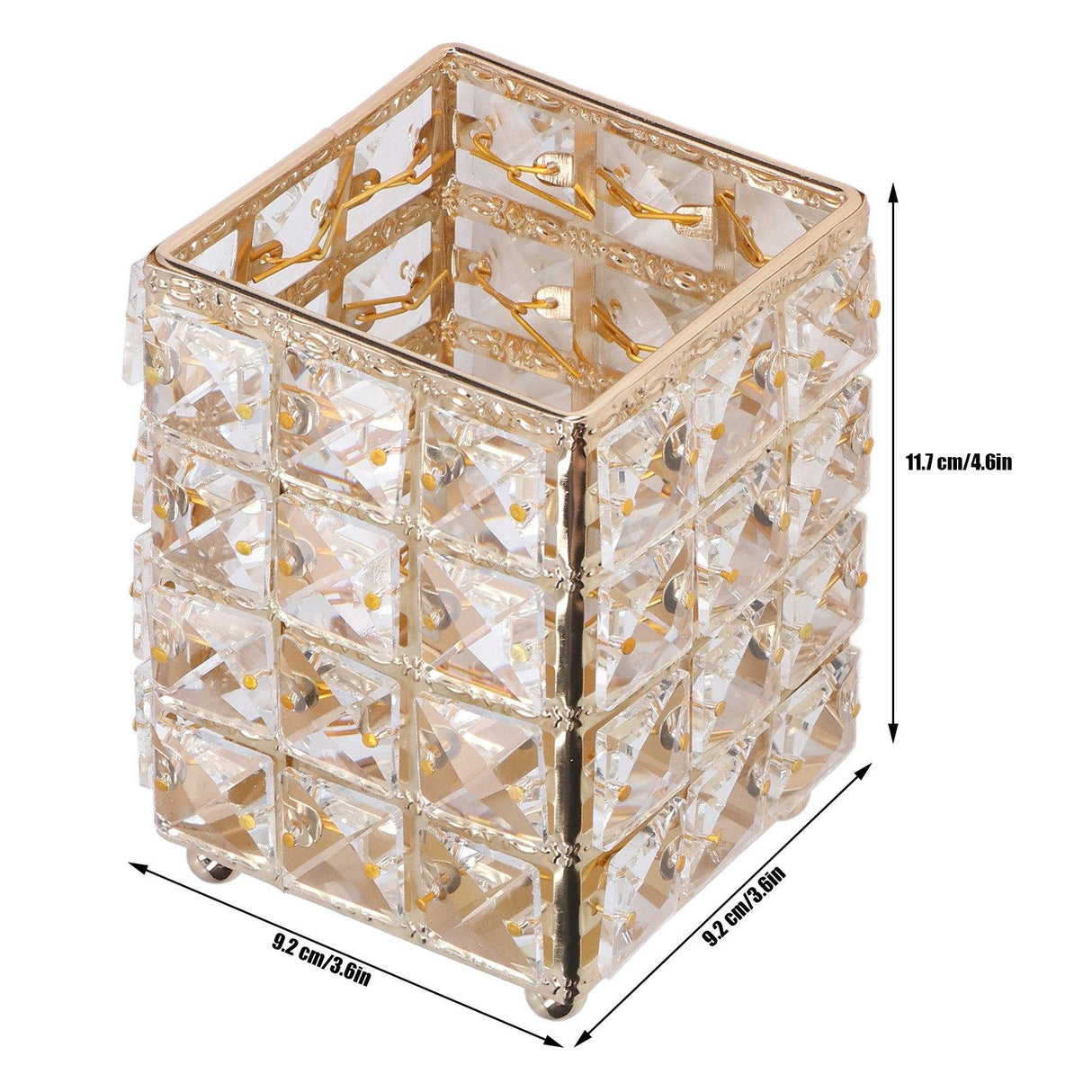 Makeup Brush Holder European Style Make Up Storage Cup for Bathroom Home Bedroom OfficeGold