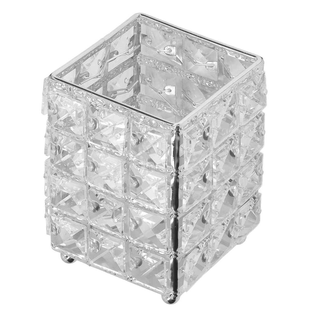 Makeup Brush Holder European Style Make Up Storage Cup for Bathroom Home Bedroom OfficeSilver