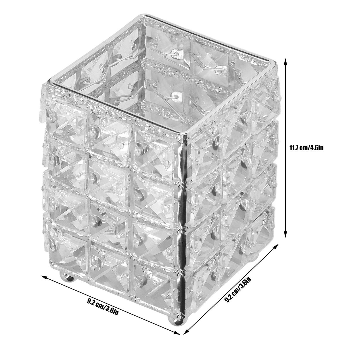 Makeup Brush Holder European Style Make Up Storage Cup for Bathroom Home Bedroom OfficeSilver