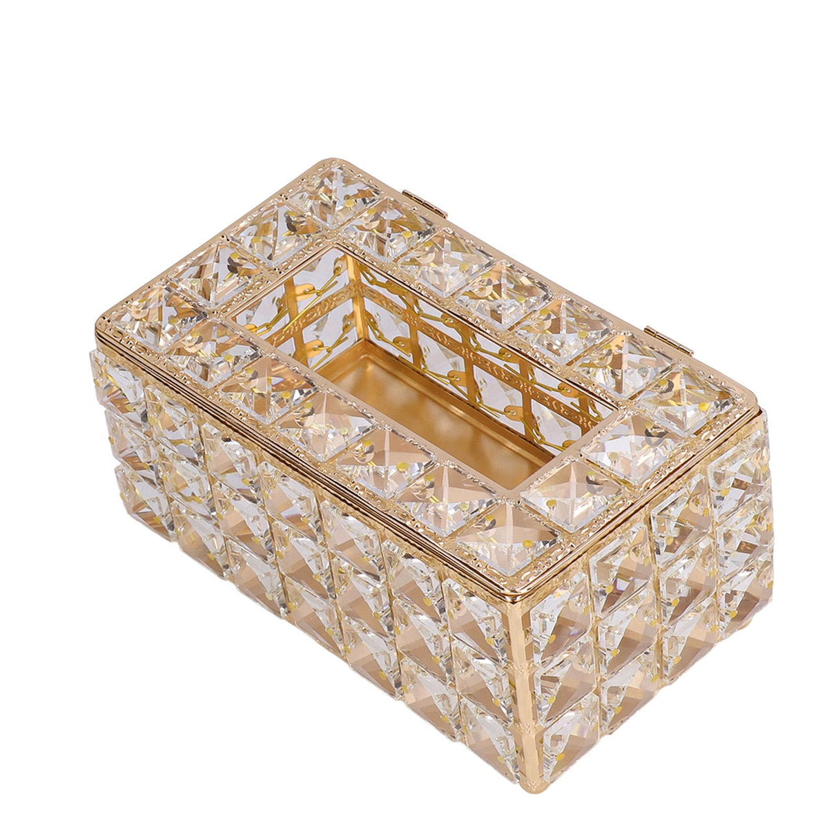 Tissue Box Holder Multifunctional Fashionable Design Exquisite Sturdy Durable Tissue HolderGold