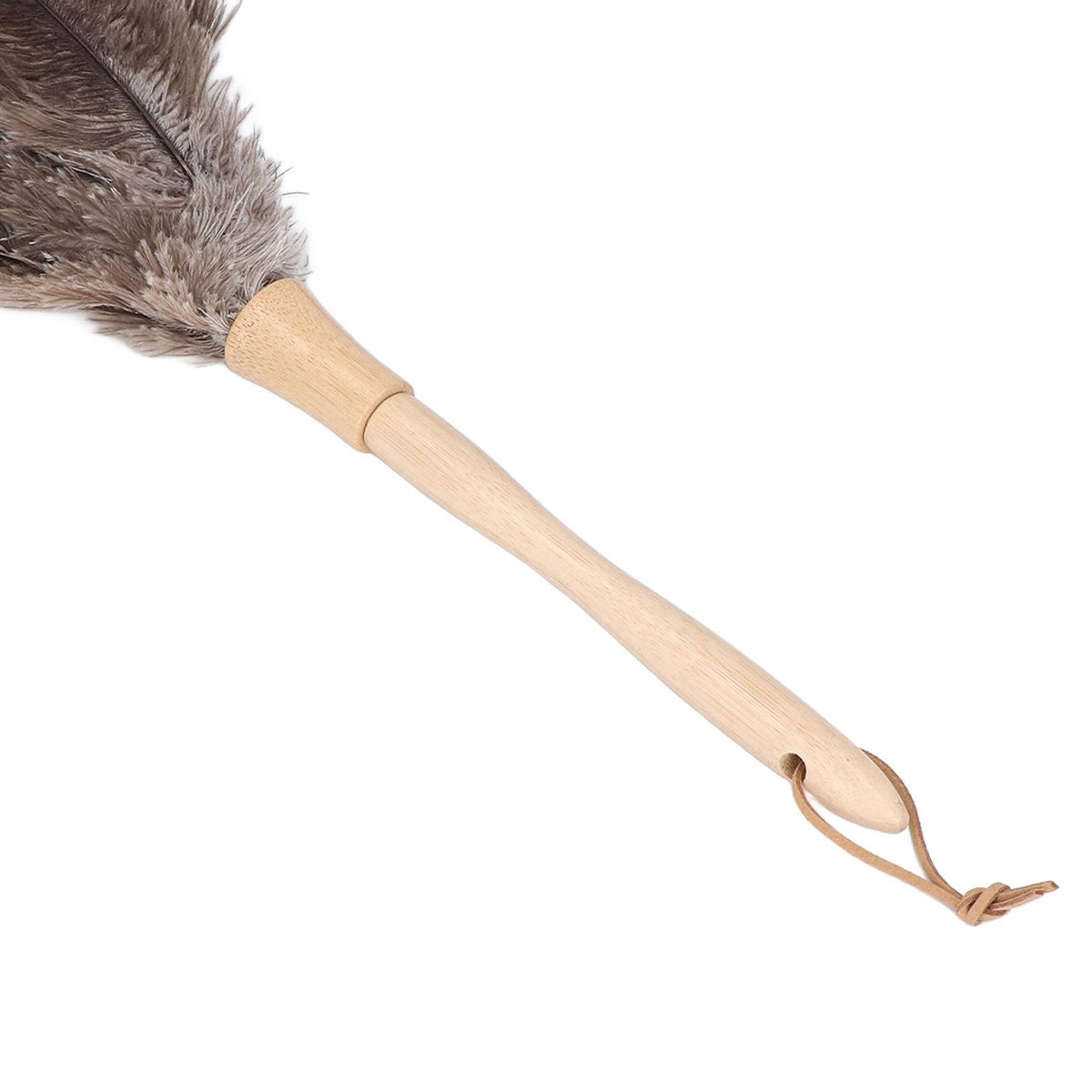 Feather Duster Light Weight Soft Long Handle Reusable Black Ostrich Feather Duster for Home Office Car