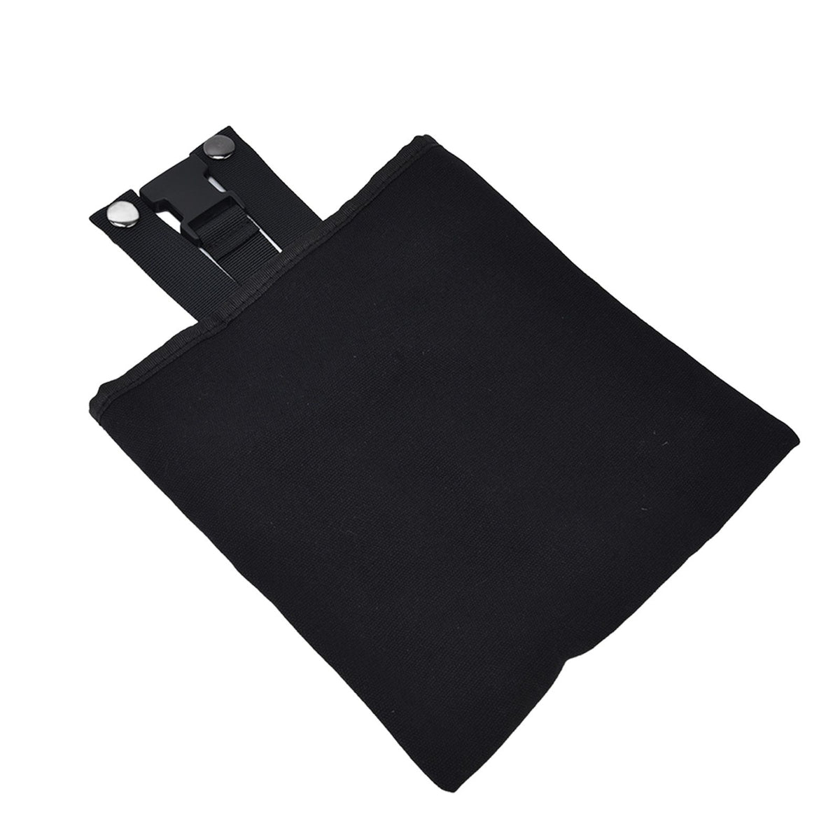 Foraging Bag Canvas Foldable Portable Thick Unique Simple Appearance Belt Fruit Picking Pouch for Outdoor CampingBlack