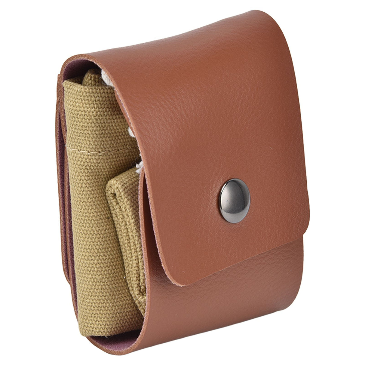 Fruit Picking Bag Waist Hanging Canvas Material PU Style Folded Save Space Belt Foraging BagKhaki