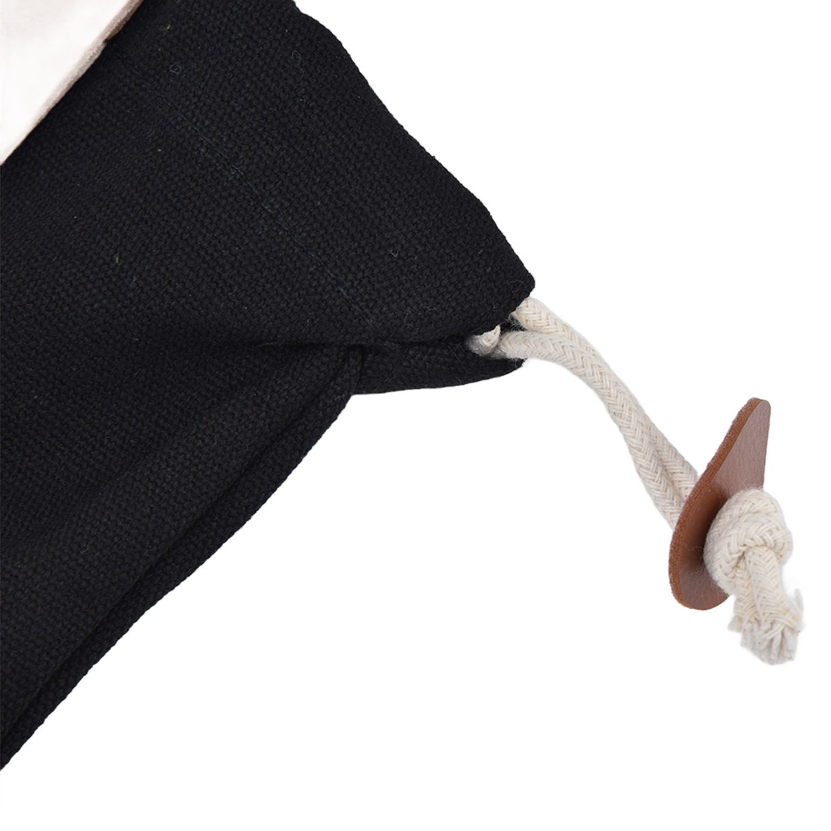 Fruit Picking Bag Waist Hanging Canvas Material PU Style Folded Save Space Belt Foraging BagBlack