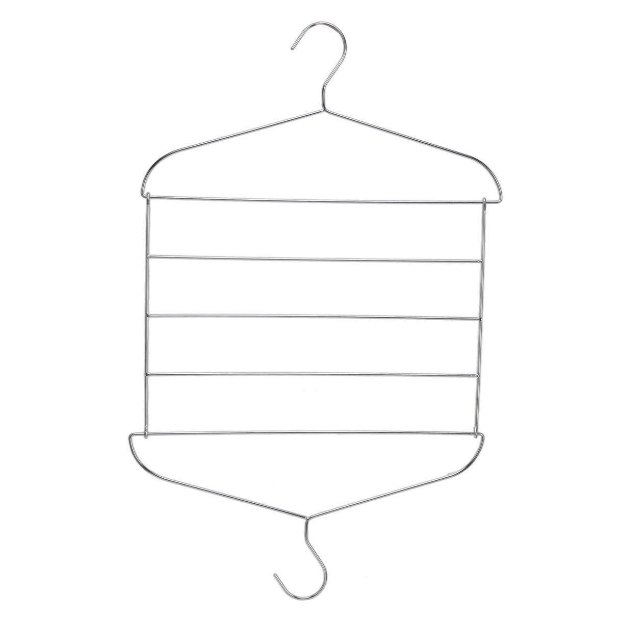 Stainless Steel Magic Pants Hangers Foldable Multifunctional Space Saving Slacks Hangers for Pants Clothes
