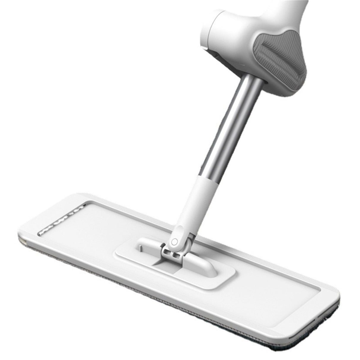 Microfiber Flat Mop Hand Wash Free Long Handle Large Flat Mop Dry Wet Use Floor Cleaning Tool White 36 Plate Set with 3 Cloth