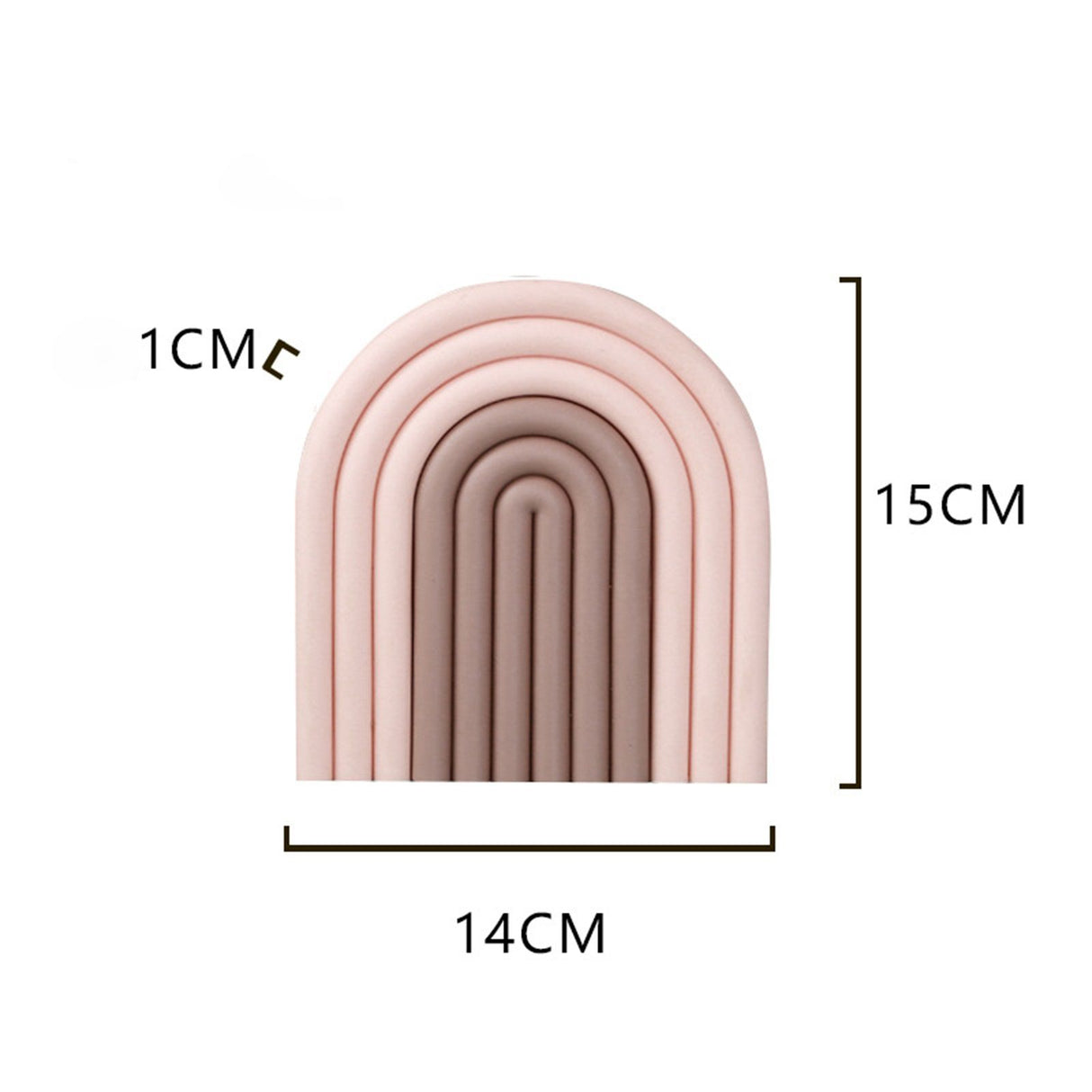 Placemat Prevent Slip Wearable Thickened Insulation Cup Pad for Bowl Plate Kitchen Restaurant Gradient Pink