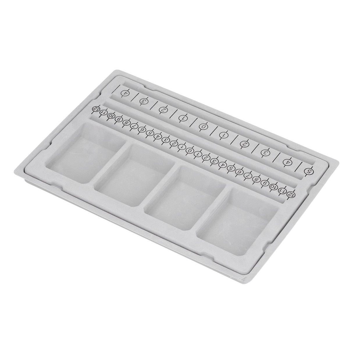 Beaded Measuring Board 4 Straight Channels 4 Recessed Compartments Bead Design Board for Creating Bracelets Necklaces