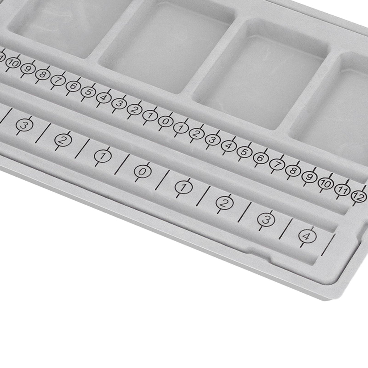Beaded Measuring Board 4 Straight Channels 4 Recessed Compartments Bead Design Board for Creating Bracelets Necklaces