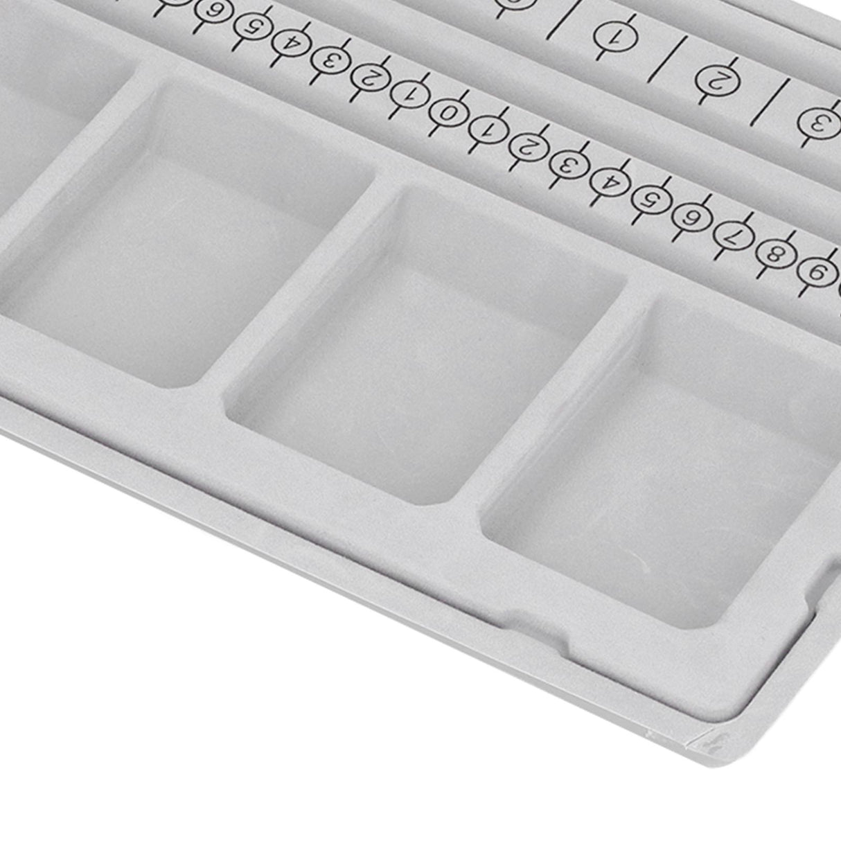 Beaded Measuring Board 4 Straight Channels 4 Recessed Compartments Bead Design Board for Creating Bracelets Necklaces