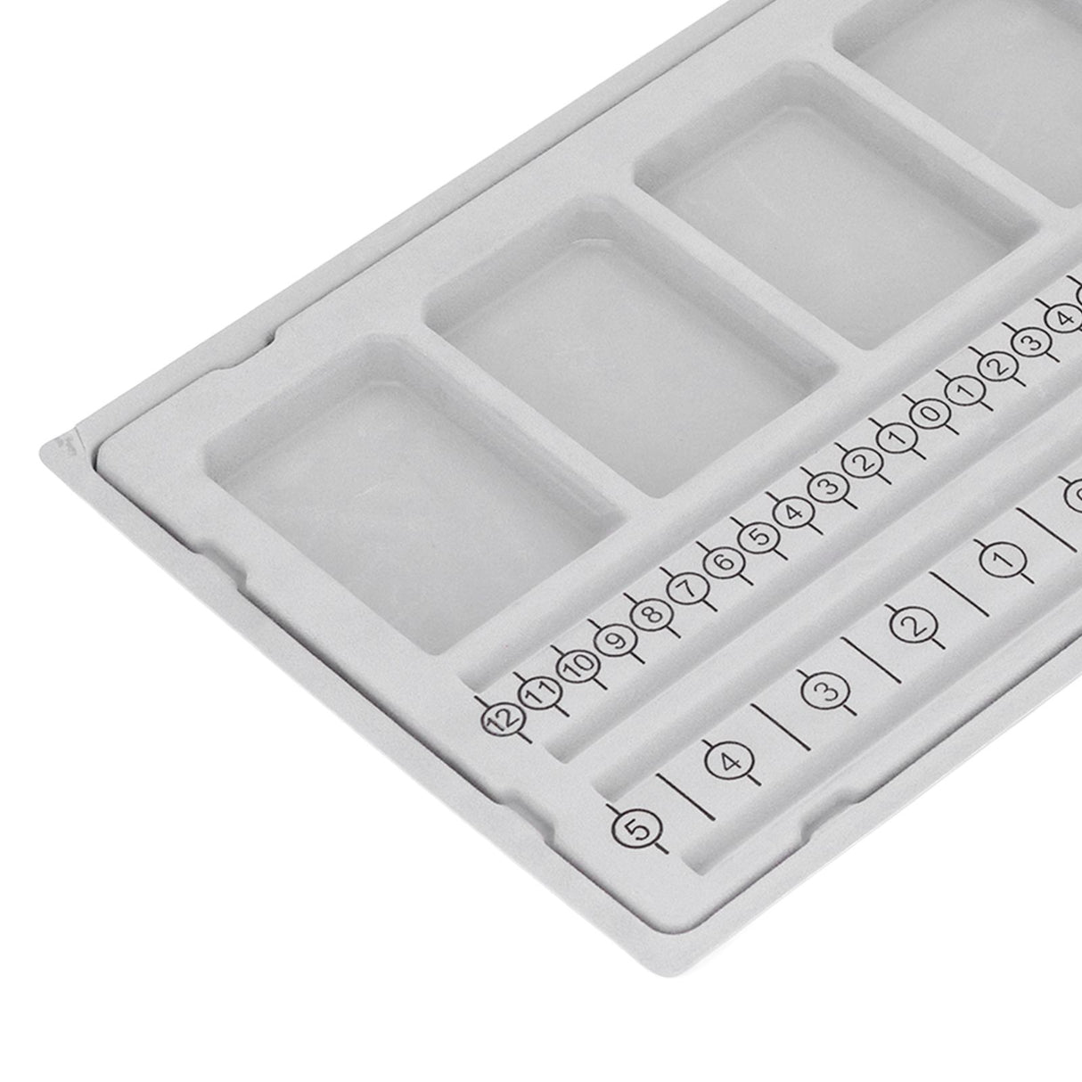 Beaded Measuring Board 4 Straight Channels 4 Recessed Compartments Bead Design Board for Creating Bracelets Necklaces