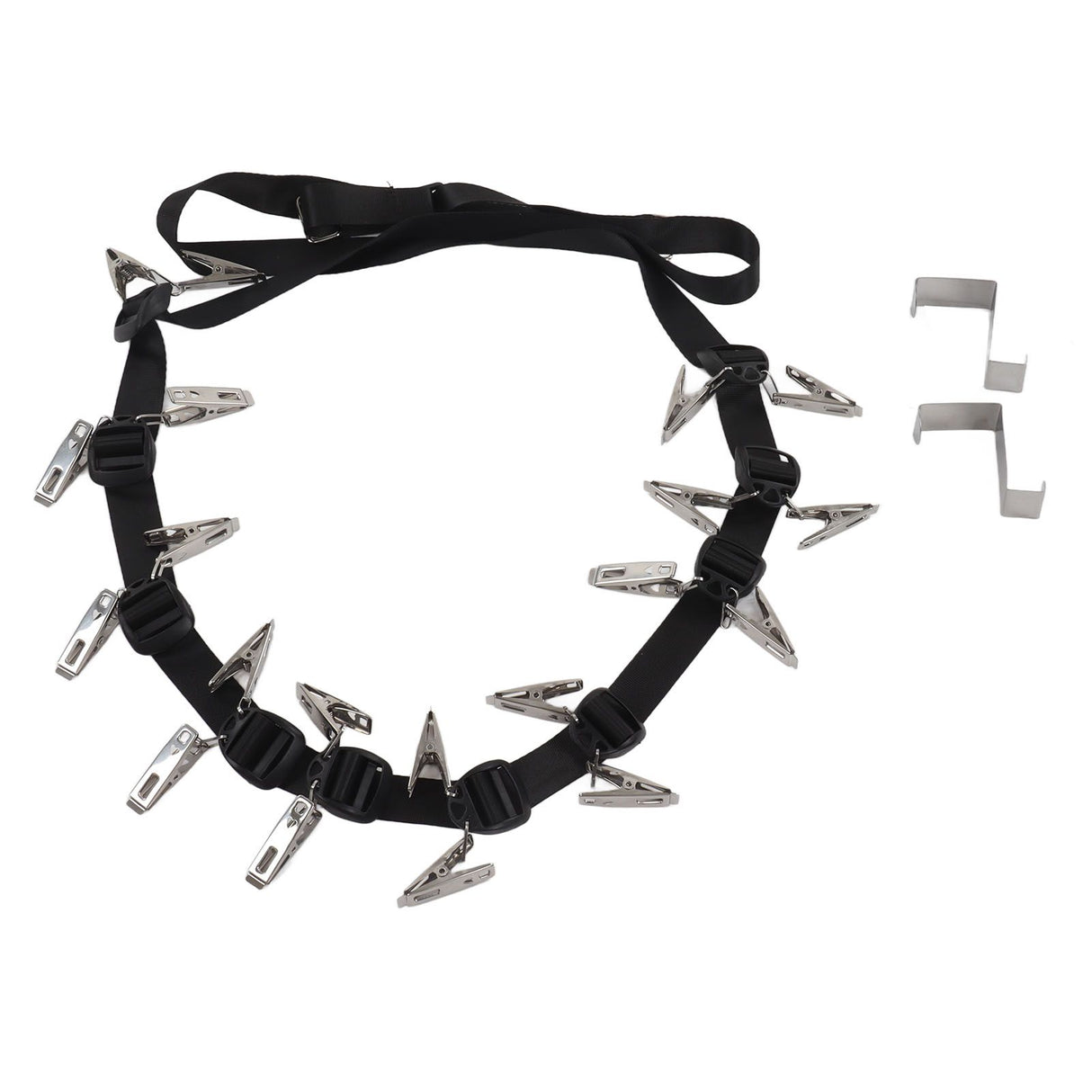 Hat Rack Stainless Steel Wall Mounted Practical Hat Organizer for Home Door Black