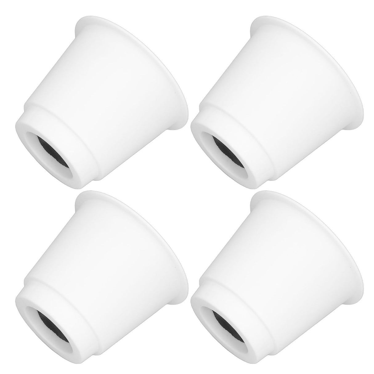 4Pcs 5 Inch Heavy Duty Round Furniture Bed Risers Lifter with Anti Slip Top for Table Chair Desk Sofa