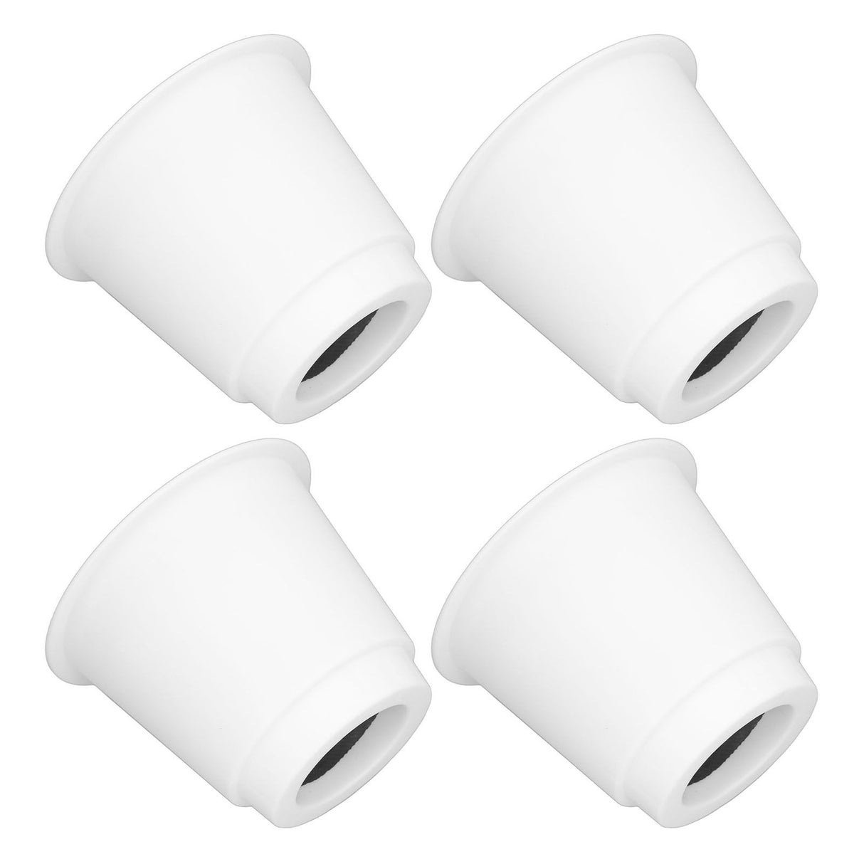 4Pcs 5 Inch Heavy Duty Round Furniture Bed Risers Lifter with Anti Slip Top for Table Chair Desk Sofa
