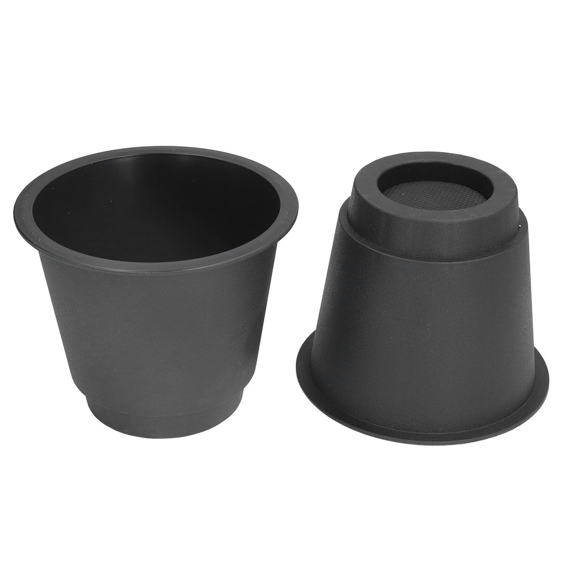 4 Pcs Plastic Furniture Risers 5 Inch Heavy Duty Stackable Circle Bed Lifter for Bed Chair Table Sofa Black