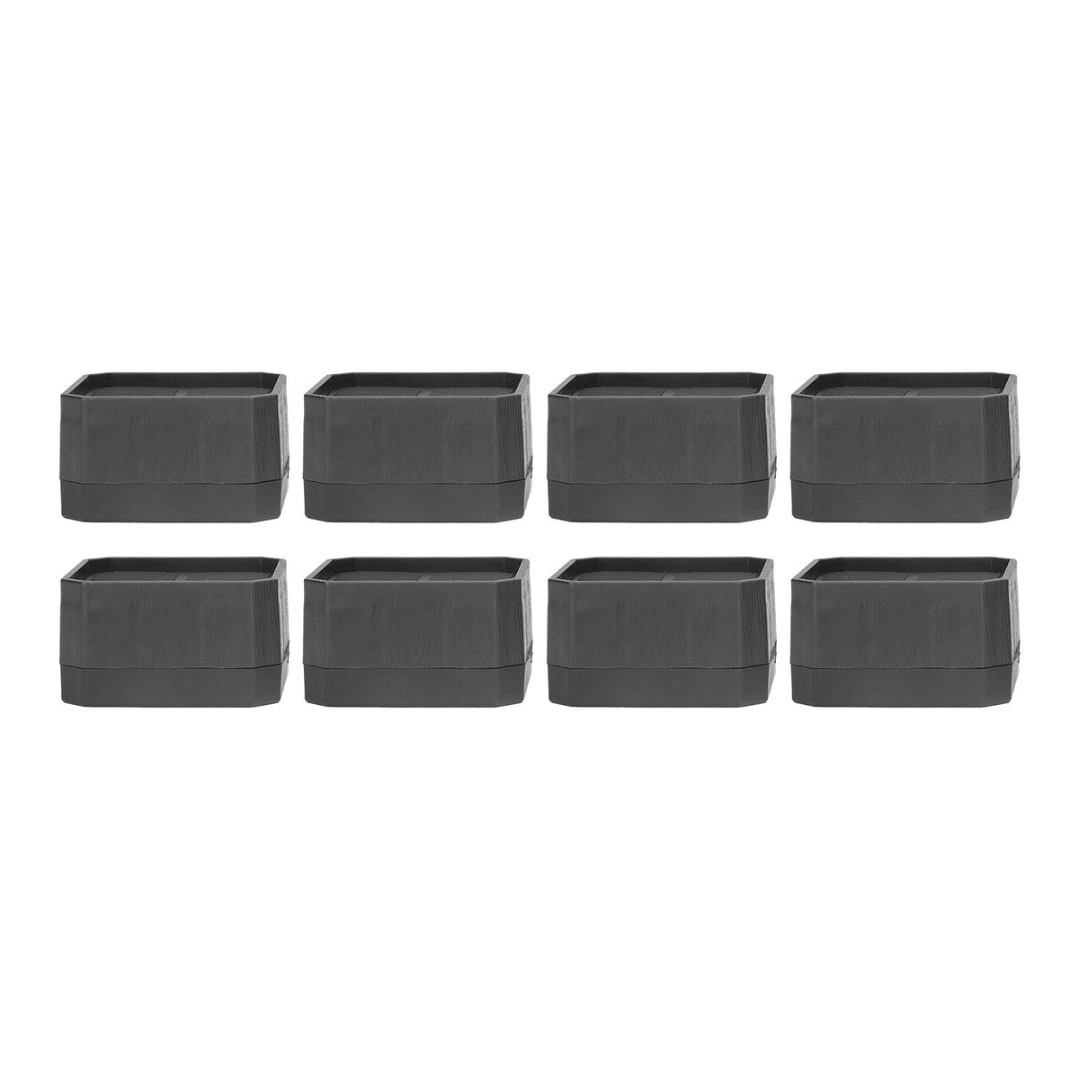 8 Set Full Covered Bed Risers Anti Slip Stackable Furniture Risers for Cabinet Washing Machine Base Tables Chairs