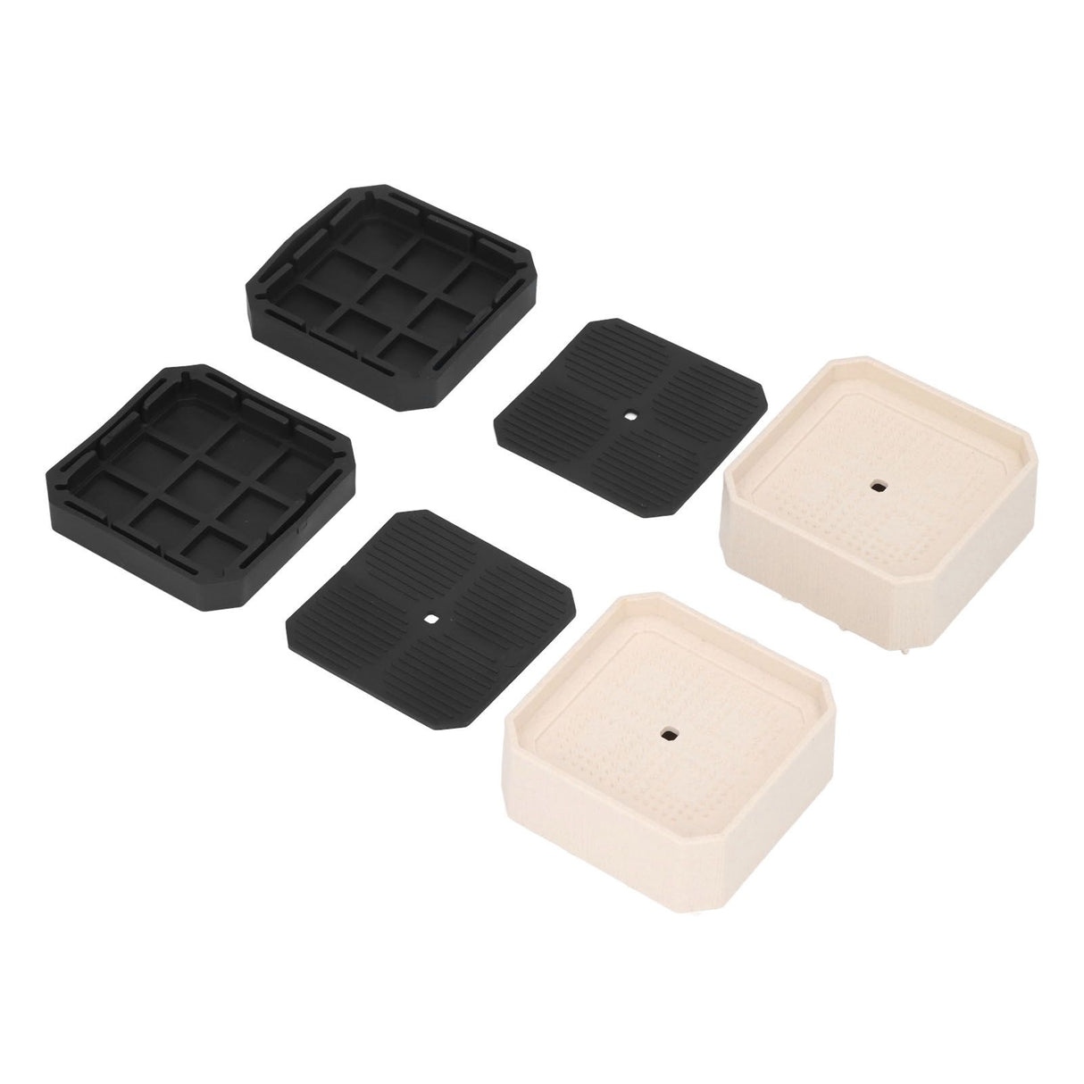 8 Set Full Covered Bed Risers Shockproof Stackable Furniture Risers for Refrigerator Washing Machine Base Tables Chairs