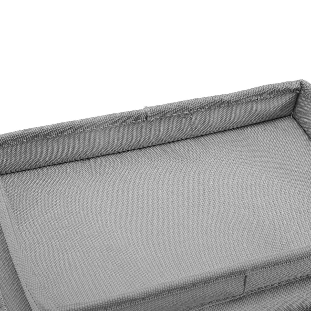 Sofa Tray Folding Arm Storage Holder Table 600D Oxford Cloth Side Pockets for Couch Grey