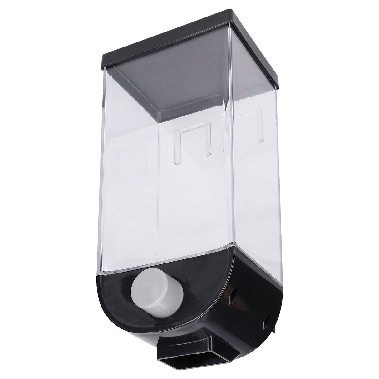 Square Dry Food Dispenser Wall Mounted Grain Storage Container Laundry Bead Cereal Dispenser for Kitchen1.5L