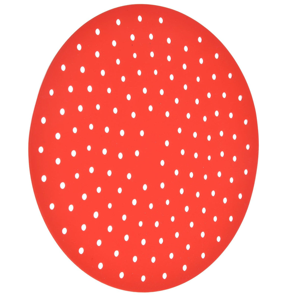 20cm Anti Slip Round Cooking Fryer Mat Anti Sticking Silicone Steamer Liners For KitchenRed