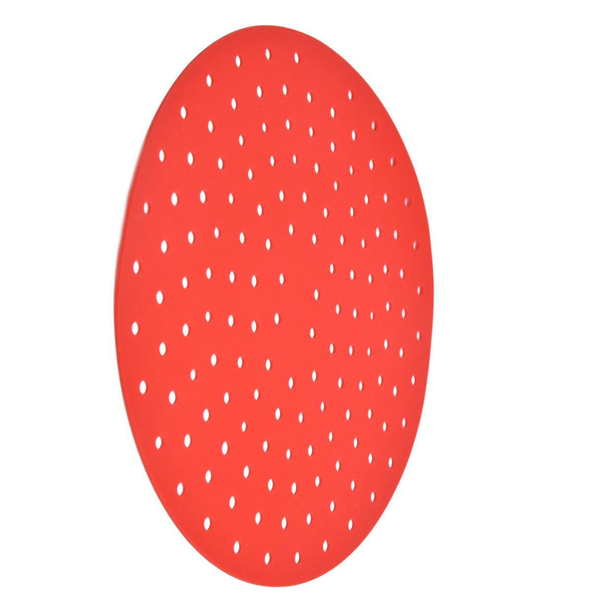 20cm Anti Slip Round Cooking Fryer Mat Anti Sticking Silicone Steamer Liners For KitchenRed