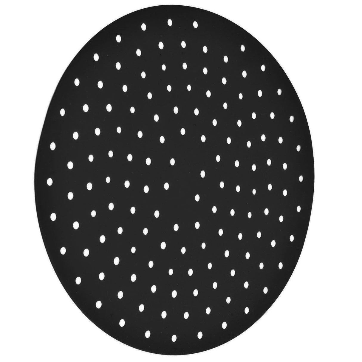 20cm Anti Slip Round Cooking Fryer Mat Anti Sticking Silicone Steamer Liners For KitchenBlack