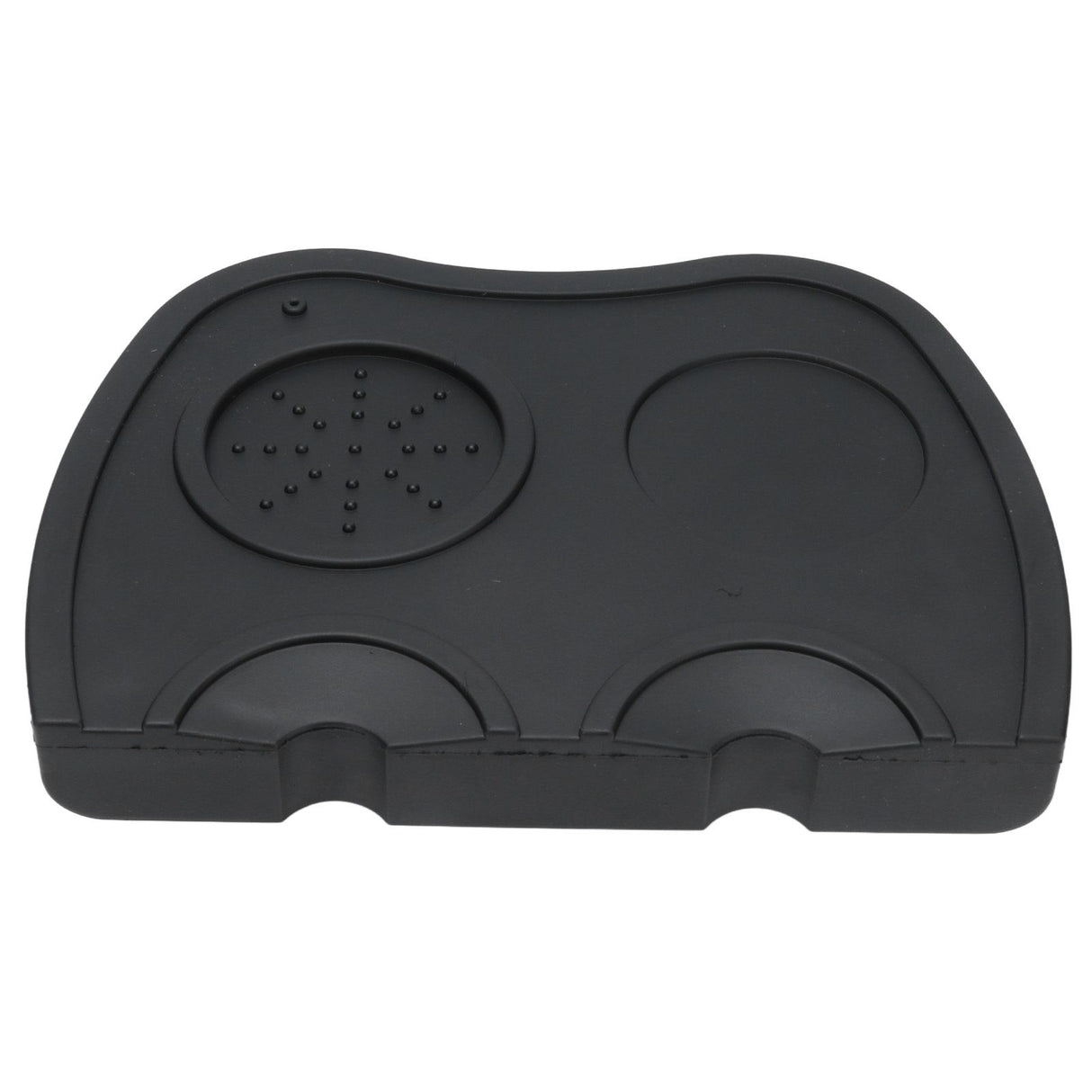 Silicone Coffee Tamper Pad Anti Slip Soft Tamper Mat Heat Resistant Corner Tamping Mat for HomeBlack