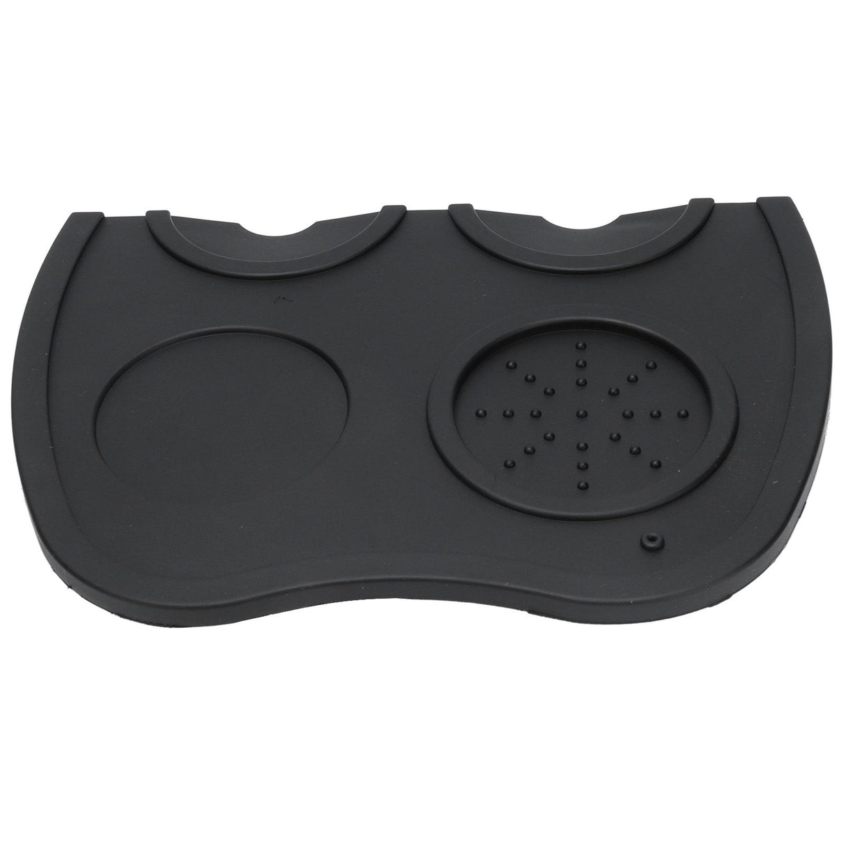 Silicone Coffee Tamper Pad Anti Slip Soft Tamper Mat Heat Resistant Corner Tamping Mat for HomeBlack