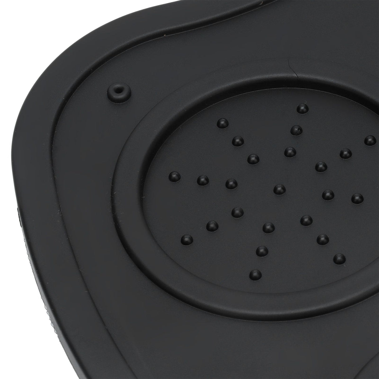 Silicone Coffee Tamper Pad Anti Slip Soft Tamper Mat Heat Resistant Corner Tamping Mat for HomeBlack