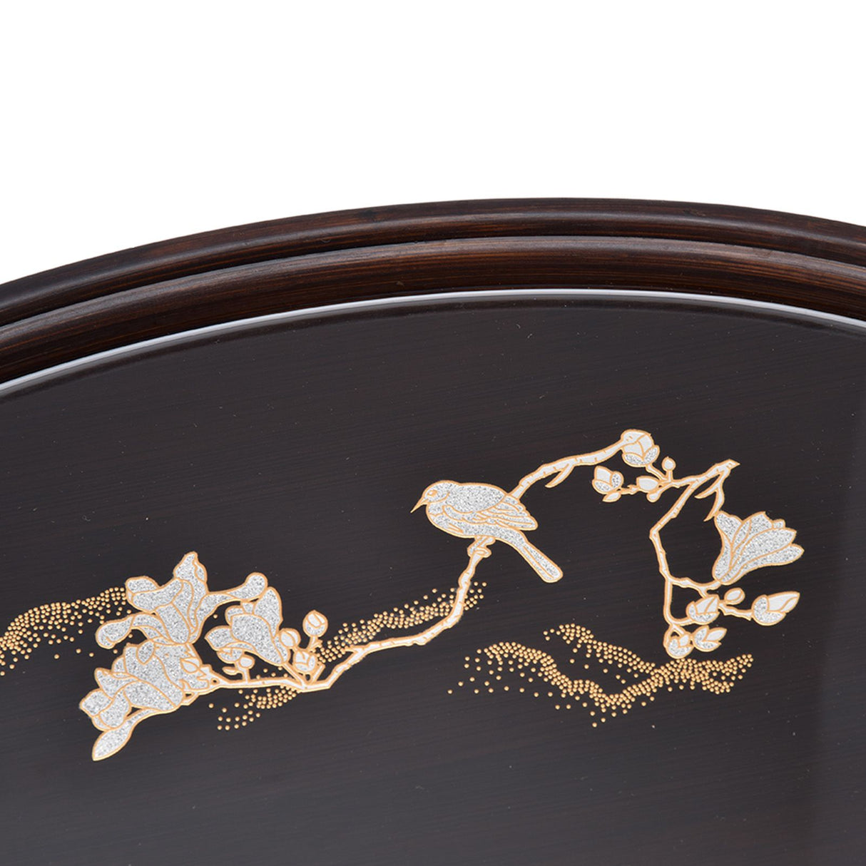 Bamboo Tea Tray Japanese Simple Novel Beautiful Resin Walnut Tea Tray for Home UseOval S