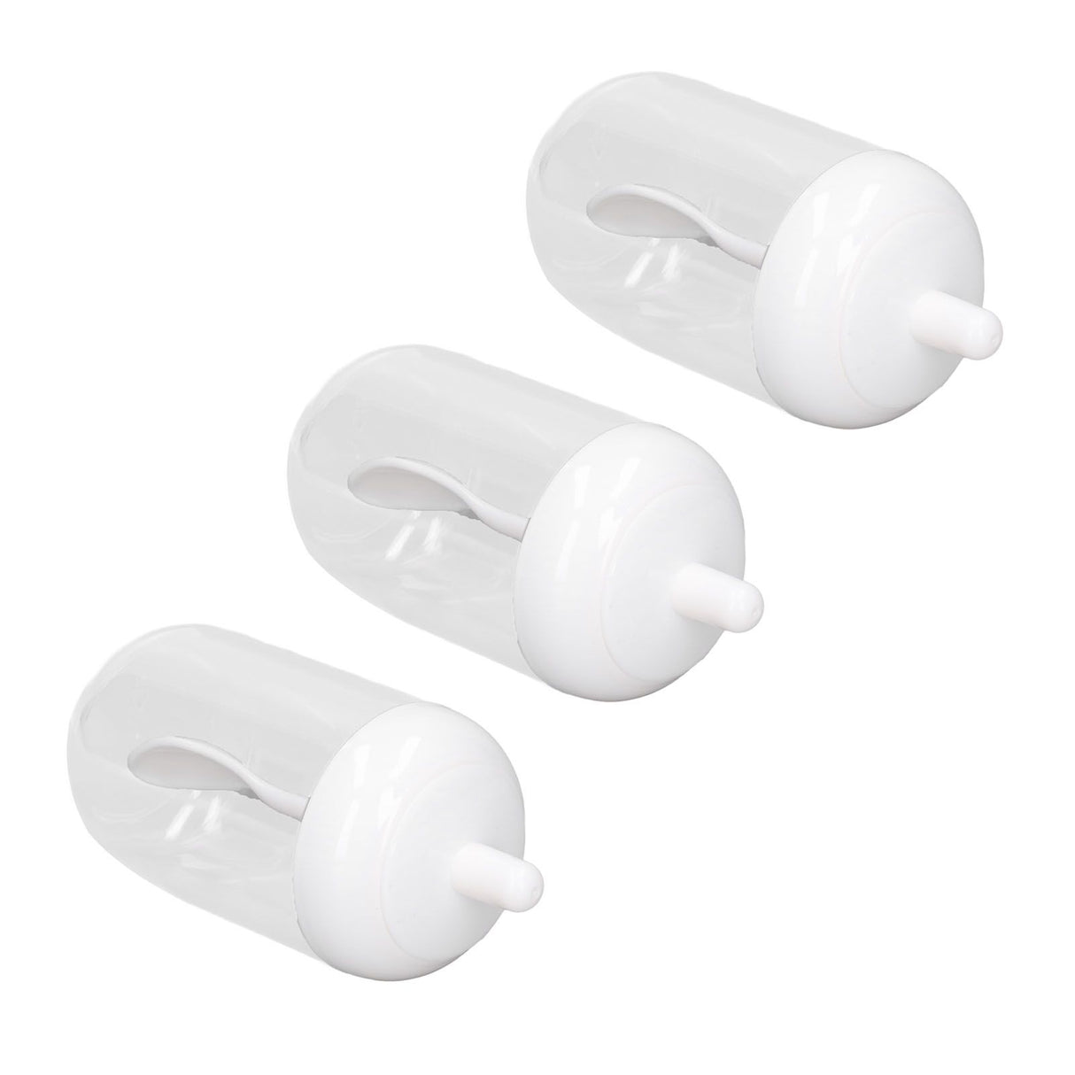3PCS Seasoning Box with Spoon Transparent Spice Bottle Sealed Spice Container for Kitchen