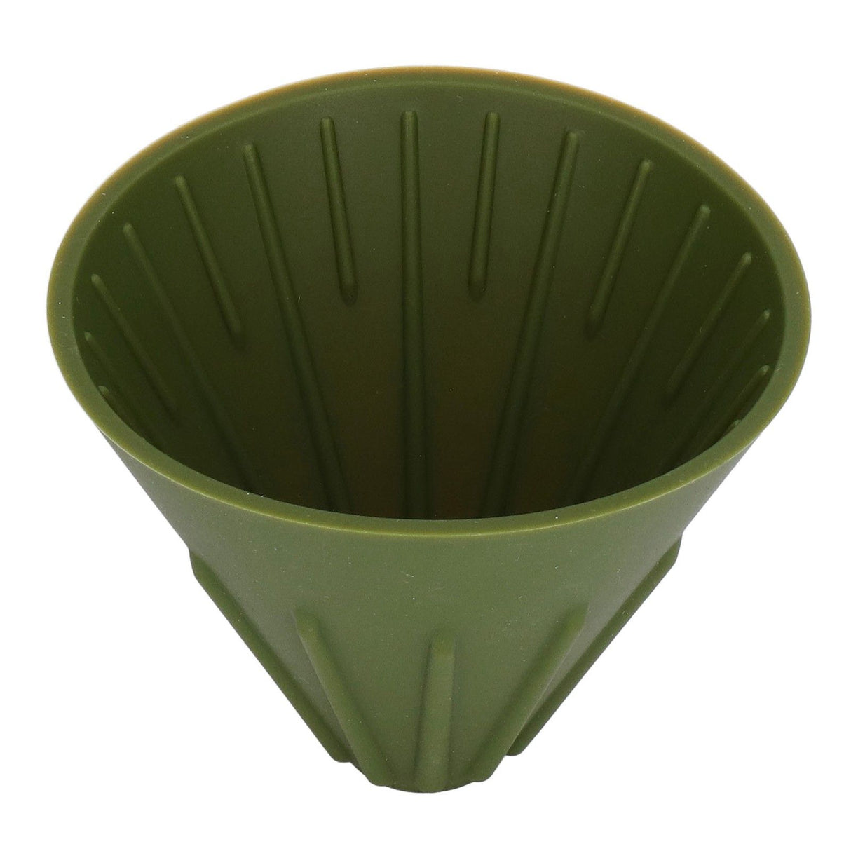Silicone Coffee Dripper Portable Reusable Folding Coffee Filter for Travel Camping Office HomeGreen