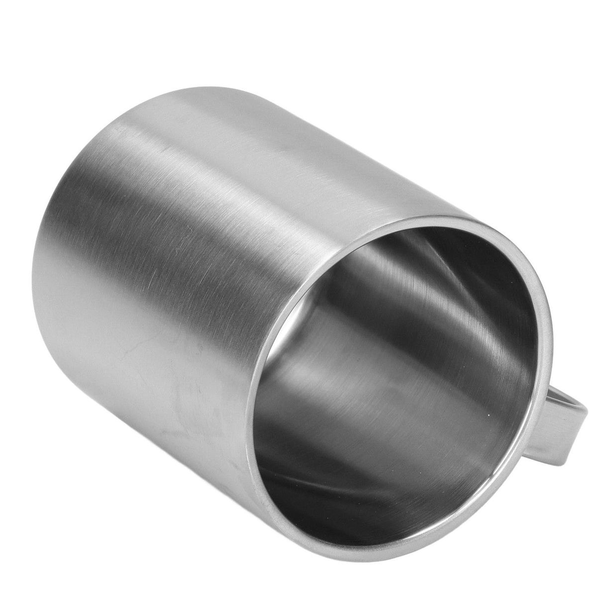 Stainless Steel Cup 300ml Capacity Double Layer Ergonomic Design Texture With Handle Coffee Mug