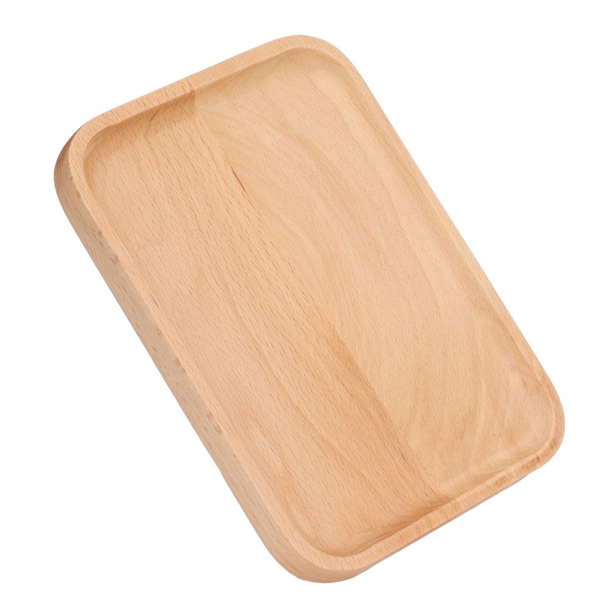 Wooden Rectangular Serving Tray Dinner Drink Food Snack Saucer Platter for Home Restaurants
