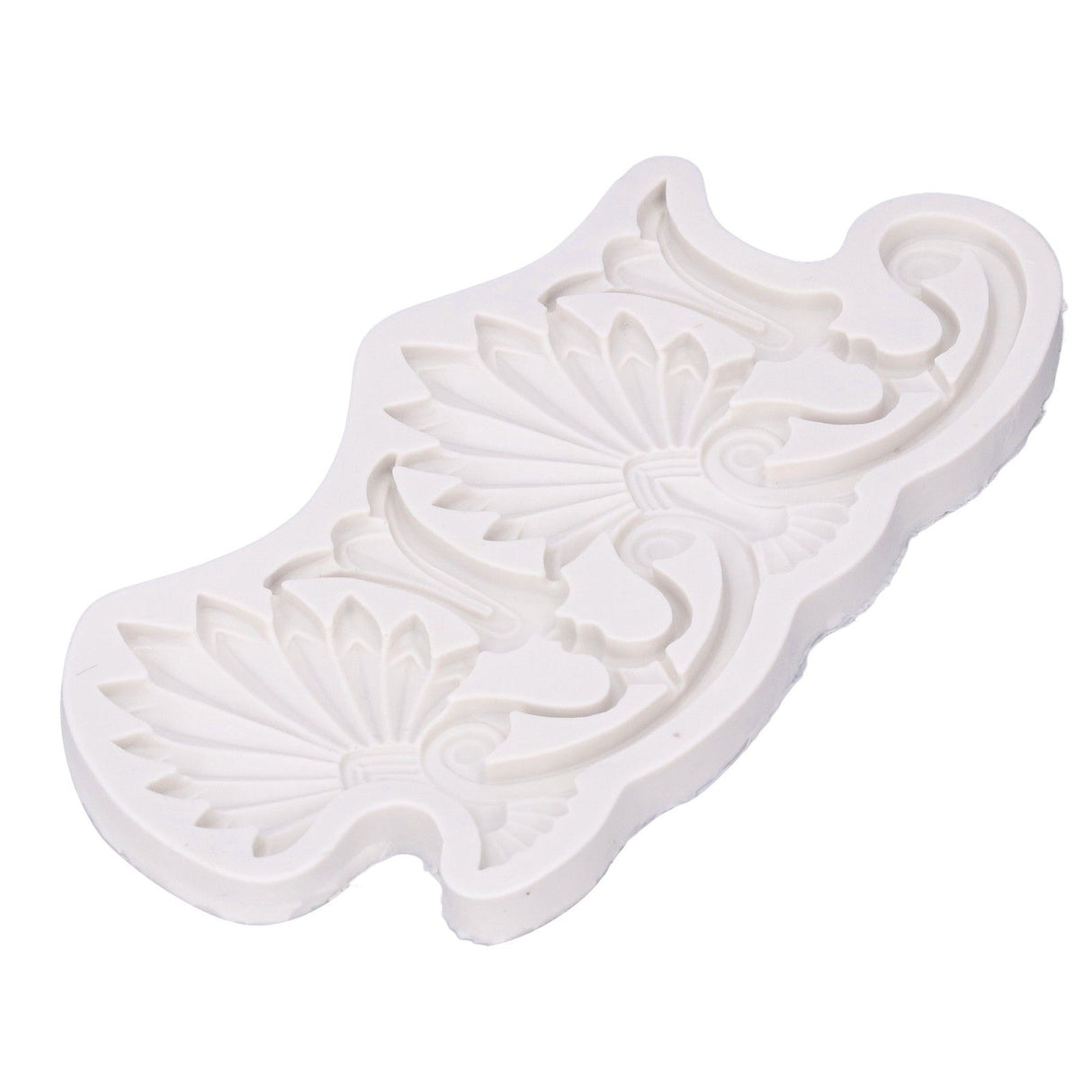 Cake Border Silicone Mold European Retro Pattern DIY Gray Nontoxic for Clay Resin Chocolate
