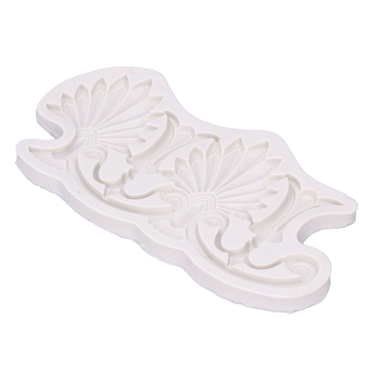 Cake Border Silicone Mold European Retro Pattern DIY Gray Nontoxic for Clay Resin Chocolate