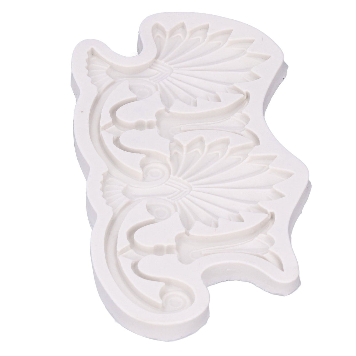 Cake Border Silicone Mold European Retro Pattern DIY Gray Nontoxic for Clay Resin Chocolate