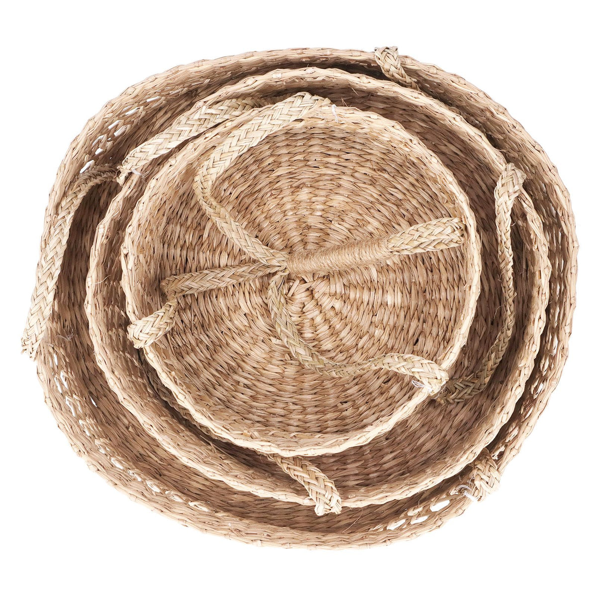 Hanging Fruit Basket Rattan 3 Tiers Multifunctional Foldable Elegant Style Easy Installation Hanging Produce Basket
